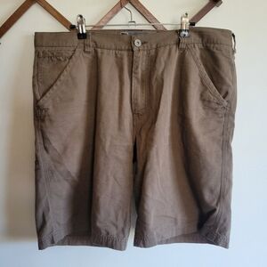 REI Organic Cotton Shorts Chino Brown Large 38